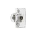 Grandeur Carré Rectangular Cabinet Knob Crystal and Glass in Gray | 1.77 H x 1.1 W x 1.75 D in | Wayfair 853339