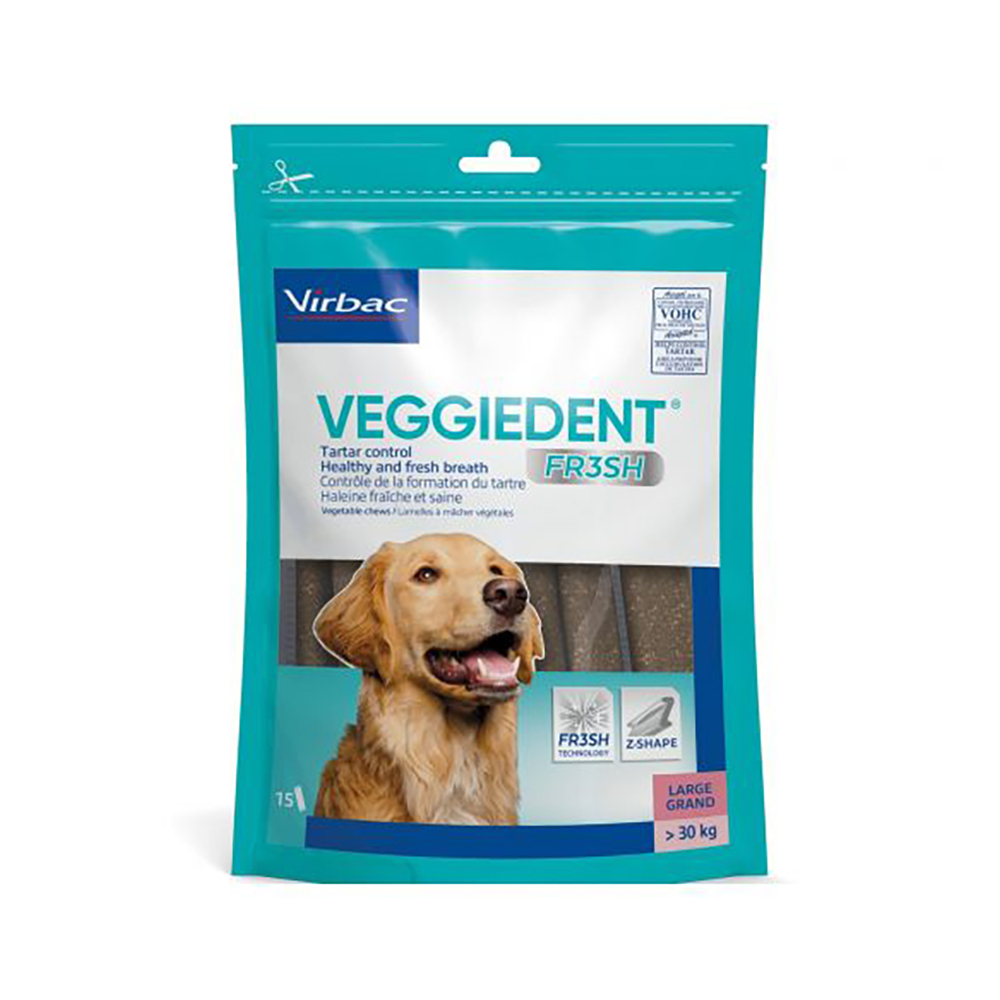 Veggiedent fresh per cani - 15 x 35 g L per cani di taglia grande (>30 kg)