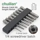 Punte per cacciavite a testa a stella con pentacolo magnetico da 1/4 di pollice Punte per cacciavite elettrico Pentalobe Utensili manuali Lunghezza 25 mm T10-T40