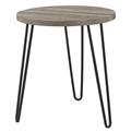 Table d'appoint en panneaux de particules stratifiés chêne gris