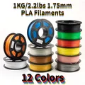 1KG/2.2lbs PLA Filament 1.75mm for 3D Printer Material Filament 3D Printer Wire Black White Gray