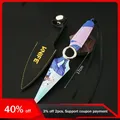 17cm Valorant Weapon JETT Kunai With Holster Weapon Model Knife Toy Sword Cosplay Metal Knive Weapon