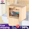 Bird Box Nesting Parakeet Cage House Houses Cockatiel Wooden Parrot Budgie Breeding Parakeets Wood