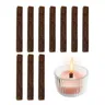 Stoppini per candele in legno da 10 pezzi Set per la produzione di candele stoppini con Base a Clip