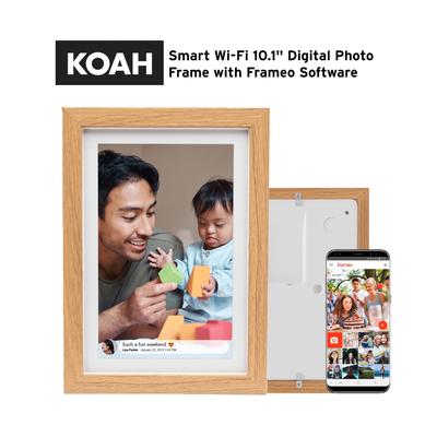 Koah Smart WiFi 10.1 Inch Digital Photo Frame with FRAMEO