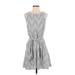 Gap Casual Dress - A-Line: Gray Chevron/Herringbone Dresses - Women's Size Small