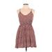 Shein Casual Dress - Mini: Red Leopard Print Dresses - Women's Size Medium