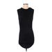 INC International Concepts Casual Dress - Mini Crew Neck Sleeveless: Black Solid Dresses - Women's Size Small