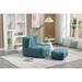 Fluffy Bean Bag Chair Lazy Bean Bag Sofa Chair for Adults and Children, Lounge Chairs with Memory Foam and Ottoman