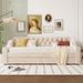 Embossed Button Twin Daybed Loveseat Chaise Lounges w/ Drawers, USB