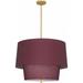 Robert Abbey Lighting - Decker 3-Light Pendant 24 Inches Wide and 18.125 Inches