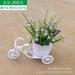 fake flower with bicycle basket Artificial Flower Fake Flower Ornament With Bike Basket Wedding Table Centerpiece Ornament