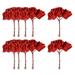 FRCOLOR 50 Pcs Simulated Flower Hex Flower Artificial Flower Props Wedding Flower Decor