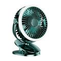 Fans on Sale and Clearance! Uhuya Fil-l Clip Fan Camping Fan with LED Lights & Clip Battery Operated Fan with Clip USB Rechargeable Fan for Tent Car RV Hurrican-e Emergency Outages Green