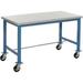 Mobile Packaging Workbench - ESD Laminate Square Edge - Blue - 60 x 30 in.