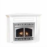 Corner Cabinet Mantels with Bases - Dark Oak