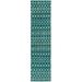 Rugs.com Moroccan Trellis Collection Rug â€“ 8 Ft Runner Turquoise Medium Rug Perfect For Hallways Entryways