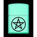 Zippo Lighter-Wicca Pentacle Glow in The Dark Matte Windproof Lighter #Z5512