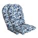 Arden Selections Outdoor Plush Modern Tufted Rocking Chair Cushion Set of 2 20 x 18 Water Repellent Fade Resistant Cushions for Adirondack and Rocking Chairs 20 x 18 Blue Garden Floral