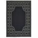 8 x 11 ft. Black Stain Resistant Indoor & Outdoor Rectangle Area Rug