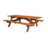 Cedar Chest Solid Wood Outdoor Picnic Table