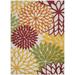 7 x 10 ft. Red Warm Harvest Indoor & Outdoor Area Rug - Red - 7 x 10