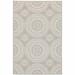 8 x 10 ft. Gray Geometric Stain Resistant Indoor & Outdoor Rectangle Area Rug - Gray and Ivory - 8 x 10 ft.