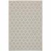 8 x 10 ft. Gray Geometric Stain Resistant Indoor & Outdoor Rectangle Area Rug - Gray and Ivory - 8 x 10 ft.