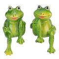 ZPSHYD 2pcs Resin Sitting Frogs Statue Resin Frogs Statues Garden Decor Outdoor Resin Frogs Statues Decoration for Home Desk Garden Ornament