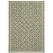 9 x 13 ft. Gray Geometric Stain Resistant Indoor & Outdoor Rectangle Area Rug - Gray and Ivory - 9 x 13 ft.