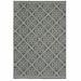 4 x 6 ft. Gray Geometric Stain Resistant Indoor & Outdoor Rectangle Area Rug - Gray and Ivory - 4 x 6 ft.