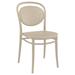 17.3 in. Marcel Resin Outdoor Chair Taupe