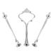 Cake Plate Handle - Delaman Multi-Tiers Cake Cupcake Tray Stand Handle Fruit Plate Hardware Fitting Holder 1PC(3-Tiers Crown- Silver)