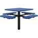 46 in. Square In-Ground Mount Picnic Table - Blue