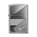 Zippo Lighter- Pipe Design Pipe Insert Windproof Lighter (Metal Design Brush Chrome #Z5550)