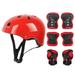 Herrnalise Kids Helmet Adjustable Toddler Helmet with Protective Sports Gear Set Knee Elbow Pads Wrist Guards for Cycling Skateboard Scooter for Kids Ages 3-8 Years Old Boys Girls