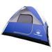 6-Person Tent Water Resistant Dome Tent for Camping with Removable Rain Fly & Carry Bag - Blue