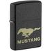 Zippo Lighter - Personalized Customize Message Engrave on Backside for Ford Design Zippo Lighter (Black Crackle #49827)