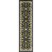 Rugs.com Yasmin Collection Rug â€“ 8 Ft Runner Green Medium Rug Perfect For Hallways Entryways