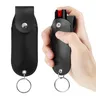 Leder Pfefferspray halter Schlüssel bund Mini tragbare Sprays Aufbewahrung tasche mit Abdeckung edc