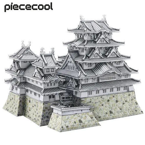 Piececool 3D Metall Puzzles Himeji-jo Schloss Montage Modell Kits DIY Puzzle Spielzeug für