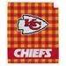 Kansas City Chiefs 50" x 60" Buffalo Check Royal Plush Sherpa Blanket