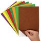 Autumn Colours Self-Adhesive Felt Sheets Value Pack (Pack of 24) Craft Supplies 8 colours - Dark Green, Light Green, Green, Purple, Yellow, Red, Orange & Brown