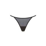 Plus Size Women's The String Thong - Mesh by CUUP in Black (Size 6 / XXL)