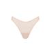 Plus Size Women's The Thong - Mesh by CUUP in Sand (Size 7 / XXXL)