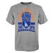 Youth Gray Los Angeles Dodgers Sun Burst T-Shirt