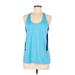 Lauren by Ralph Lauren Active Tank Top: Blue Activewear - Women's Size Medium