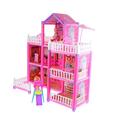 FAVOMOTO 1 Set Diy Castle Toddler Playhouse Accessories Toys for Toddlers Building House Figure Toy Cute House Toddler Dream Doll House for Girls Diy Kits Children Playing 3d Plastic Taste