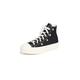 Converse Women's Chuck Taylor All Star Lift Sneakers, Black/Egret/Lightgold, 9.5