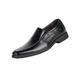 Mens Formal Shoes Dress Loafers Slip-on Driving Shoes Square Toe Brogues Wedding Office Business Casual Loafer for Men Black